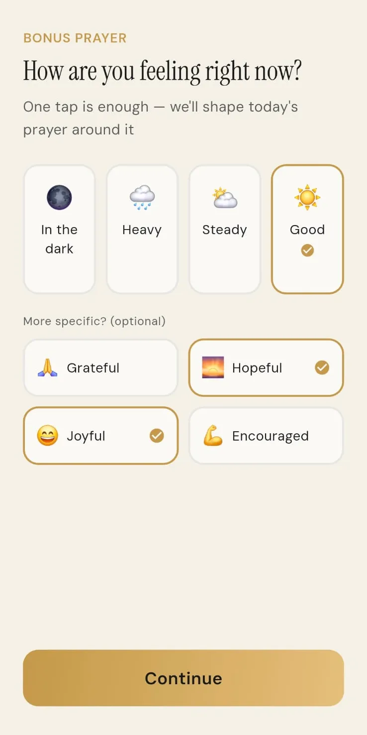 Feeling check-in: how are you feeling right now