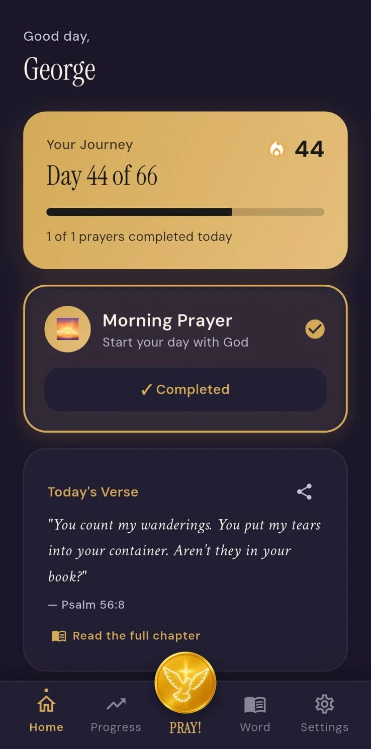 PRAY in the Vespers theme